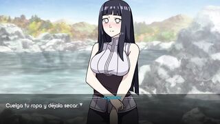 Taking a naked bath with Hinata Hyuga - Training with Hinata - Kunoichi Trainer