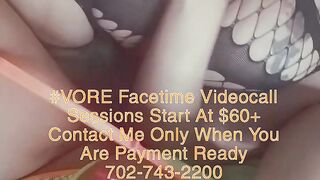 Vore Fetish, Ebony JOI/Sph FaceTime Videocall Sessions Start At $60