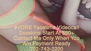 Vore Fetish, Ebony JOI/Sph FaceTime Videocall Sessions Start At $60