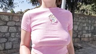 I flash my breasts while walking in public