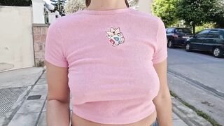 I flash my breasts while walking in public