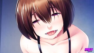 HENTAI PROS - Sexy Shy Schoolgirl Cheats On Her Boyfriend On A Quest For Pleasure