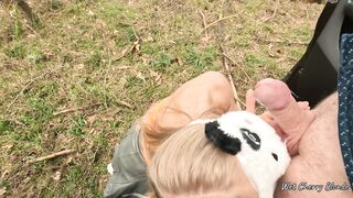 Blonde teen wanted to swallow some cum so i stopped in the forest 4K wetcherryblonde