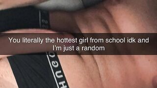 cheerleader seduces classmate on snapchat