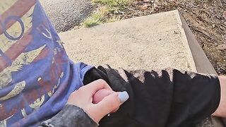Zoey B giving a very public handjob!