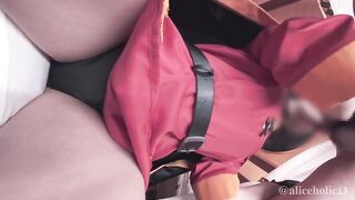 KonoSuba Megumin Cosplaying: Aroused NTR Ecchi hentai video.