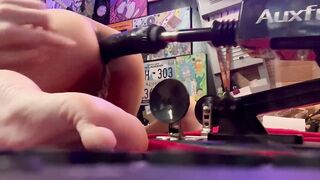 Getting Anal Pounded by Fuck Machine