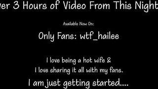 Hot wife first threesome with 2 other well hung men - part 1: foreplay - full night OF: wtf_hailee