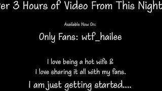 Hot wife first threesome with 2 other well hung men - part 1: foreplay - full night OF: wtf_hailee