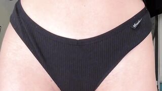 18 YO Bubble Butt Blonde Teases in Panties (upskirt POV)