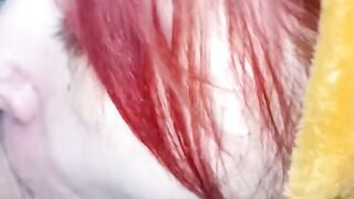 Tiger sucks her husband's perfect cock